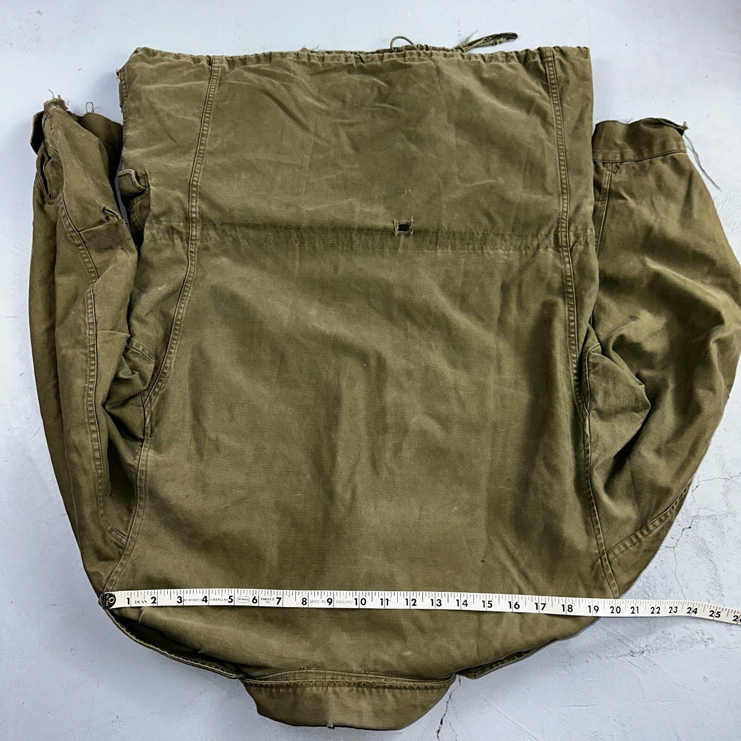 Vintage Military Jacket Green Button Up Vietnam Era 60s 70s M65 M1951 Parka