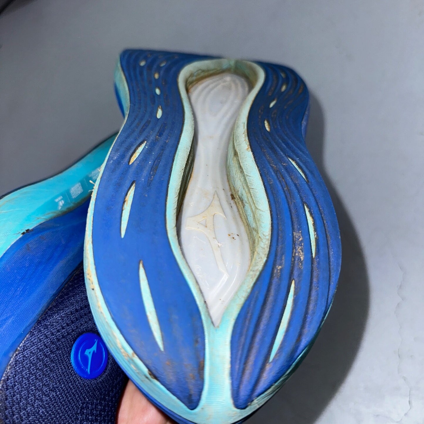 Mizuno Mens Sneakers Blue Size 11 Neo Vista Running Breathable Comfort Light