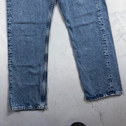 Levis 501 Vintage 90s USA XX Straight Leg Jeans Blue Med Wash 36x30 Act 34x29
