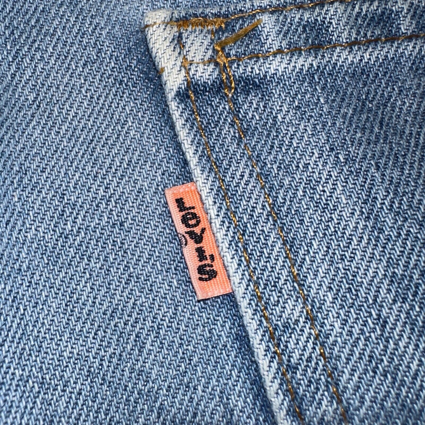 Levis 517 Vintage 80s USA Orange Tab Bootcut Flare Blue Worn Jeans Act 34x26