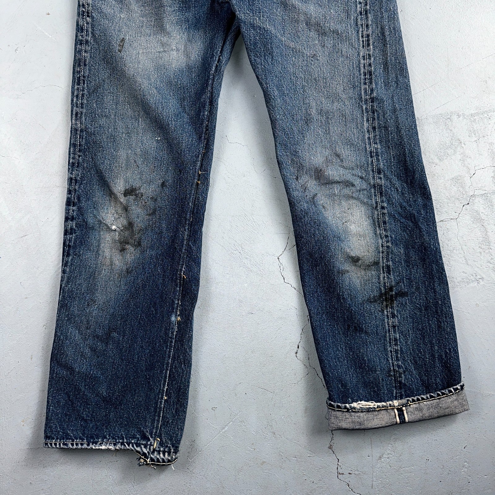 Levis 501 XX Big E Vintage 50s Redline Selvedge USA XX Reworked Jeans 29x29