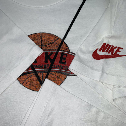 Nike Vintage T Shirt Mens XL Gray Tag Basketball Clinic Jordan Whistle Cool Play
