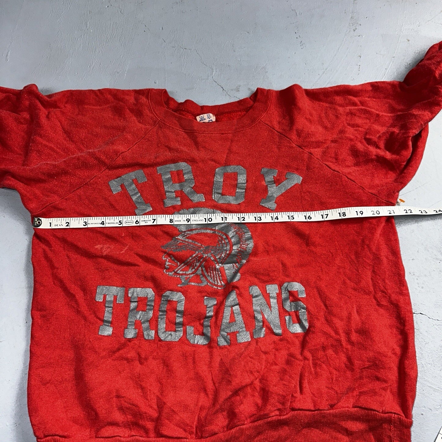 Champion USA Vintage 80s US Sweatshirt Warmup Troy Trojans Football College