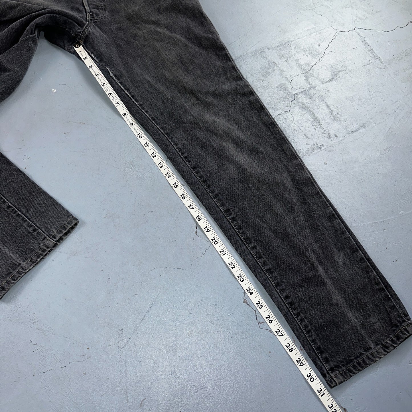 Levis 501 Vintage 80s USA XX Straight Leg Jeans Womens Faded Grey Wash Act 26x31