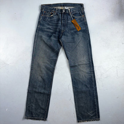 Levis 501 Vintage 90s XX Straight Leg Jeans Y2K Blue Med Wash 34x36 Act 33x35