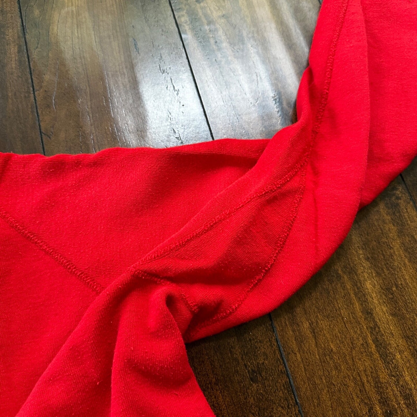 VTG 1960s Rockabilly Sweatshirt Sweater 60s 70s Blank Basic Afterhood USA Red