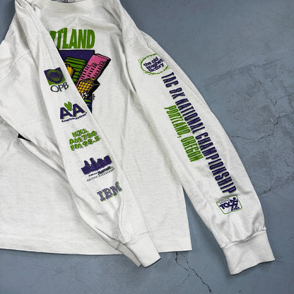 Portland Oregon VTG T Shirt Tee Jays 90s 1991 Long Sleeve Promo Natural Gas