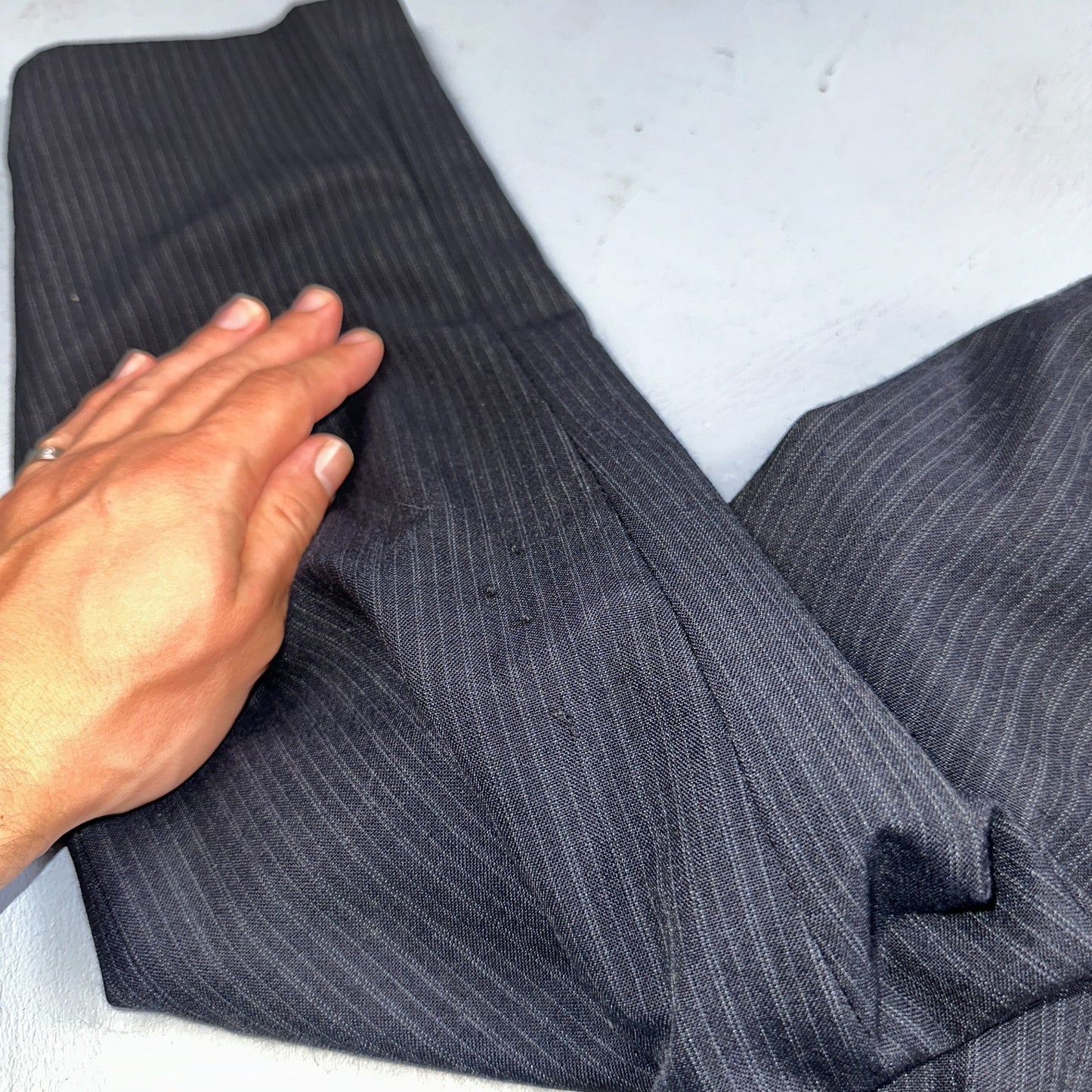 VTG Mens 3 PC Suit 42 Jacket Coat Pants Black Vest Rockabilly 70s American Trend