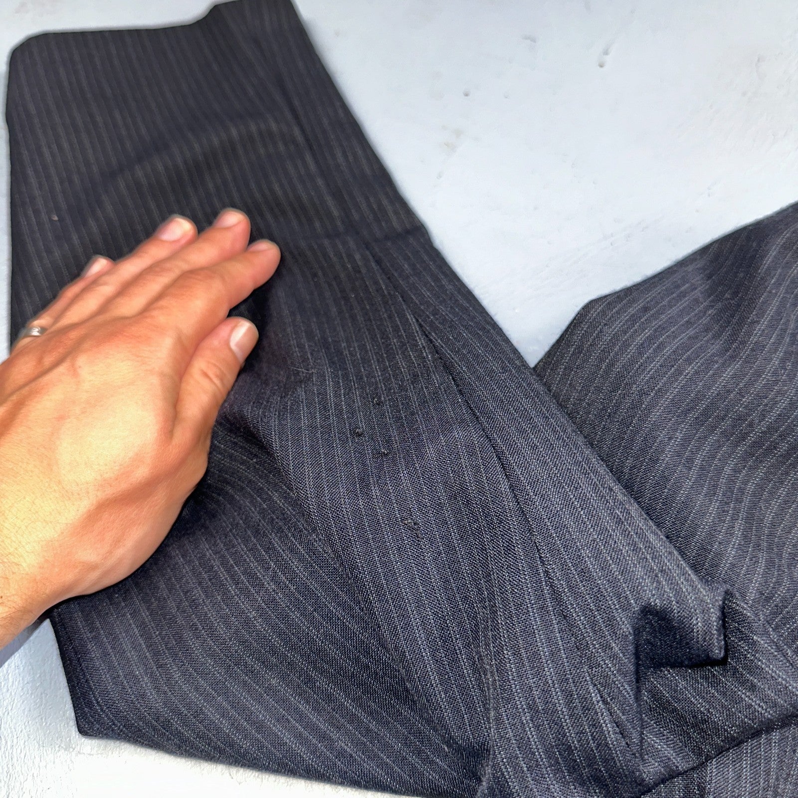 VTG Mens 3 PC Suit 42 Jacket Coat Pants Black Vest Rockabilly 70s American Trend