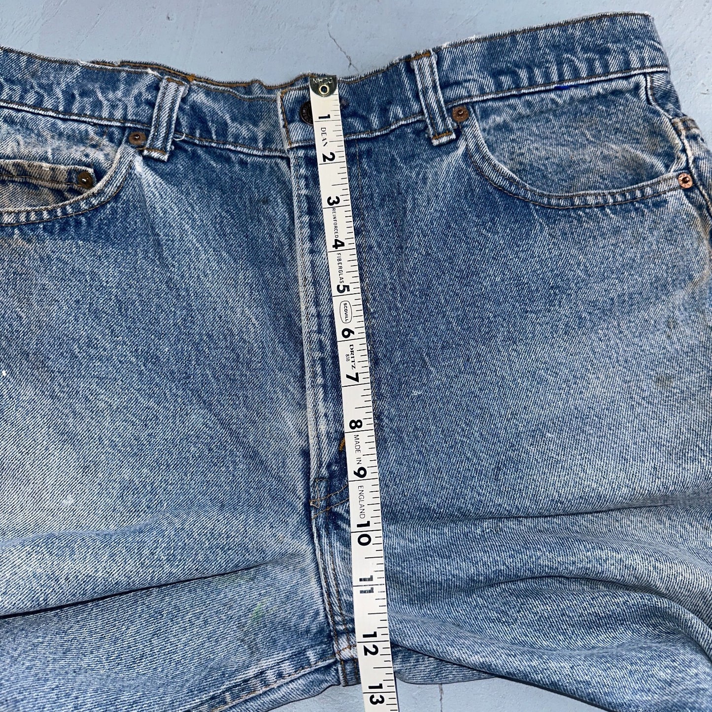 Levis 517 Vintage 80s USA Red Tab Bootcut Flare Blue Denim Jeans Act 34x30