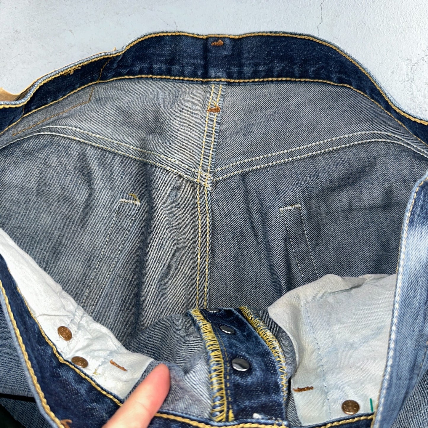 Levis 501 Vintage Y2K XX Straight Leg Jeans Blue Med Wash 34x34 Act 32x30