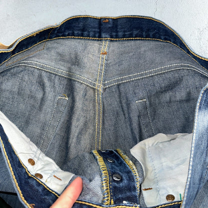 Levis 501 Vintage Y2K XX Straight Leg Jeans Blue Med Wash 34x34 Act 32x30