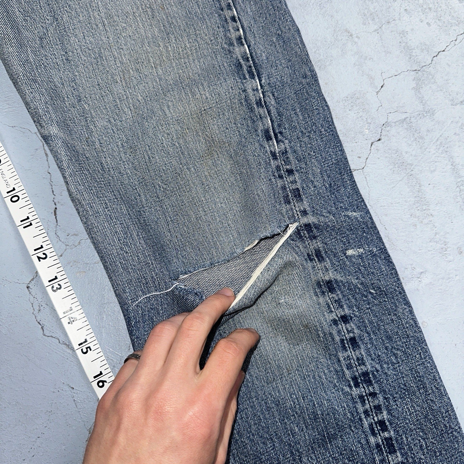 Levis 501 Big E Vintage 60s Redline Selvedge USA XX 1960s Jeans 30x32 Ac 28x28