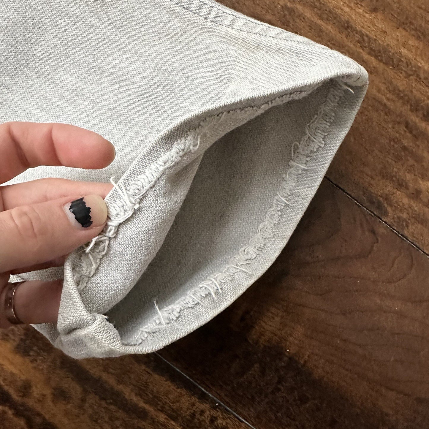 Vtg Wrangler COWBOY Jeans Womens 9 27x29 Gray Denim 13MGYG Pants USA 70s Scovill