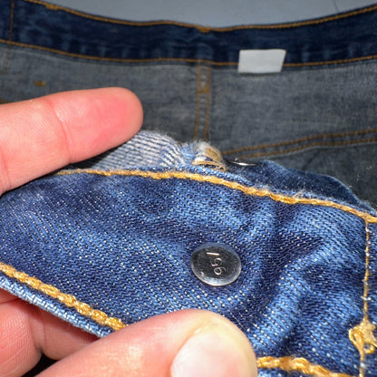 Levis 501 Vintage 90s Y2K XX Straight Leg Jeans Blue Med Wash 42x32 Act 40x29