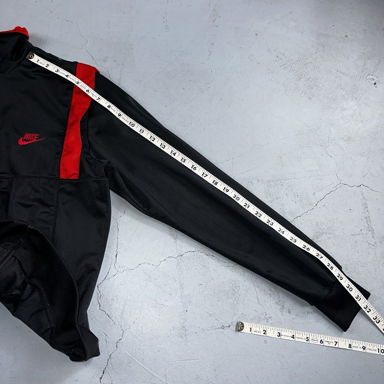 Nike Vintage 1985 Air Jordan Jacket Bred Chicago L RARE Black Red Poly 80s