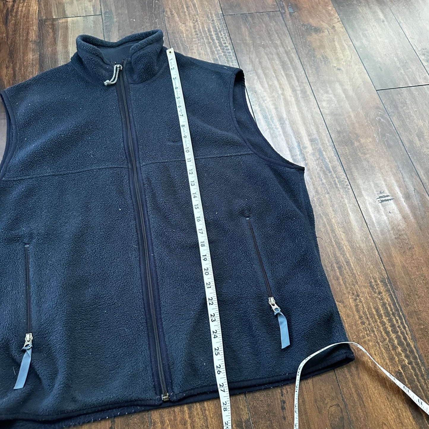 Vintage 90s Patagonia Synchilla Fleece Zip Up Vest Size XL USA Navy Blue