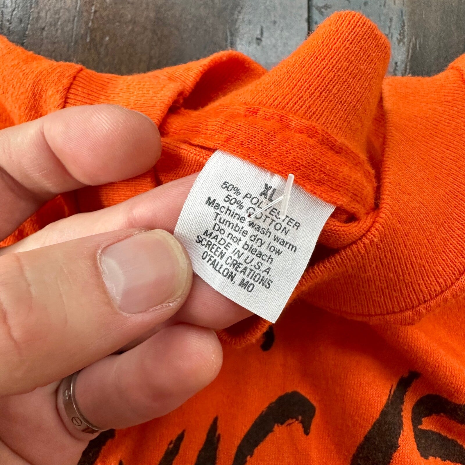 Halloween This Is My Costume Pumpkin Orange Vintage T Shirt 80s Music Band Rap