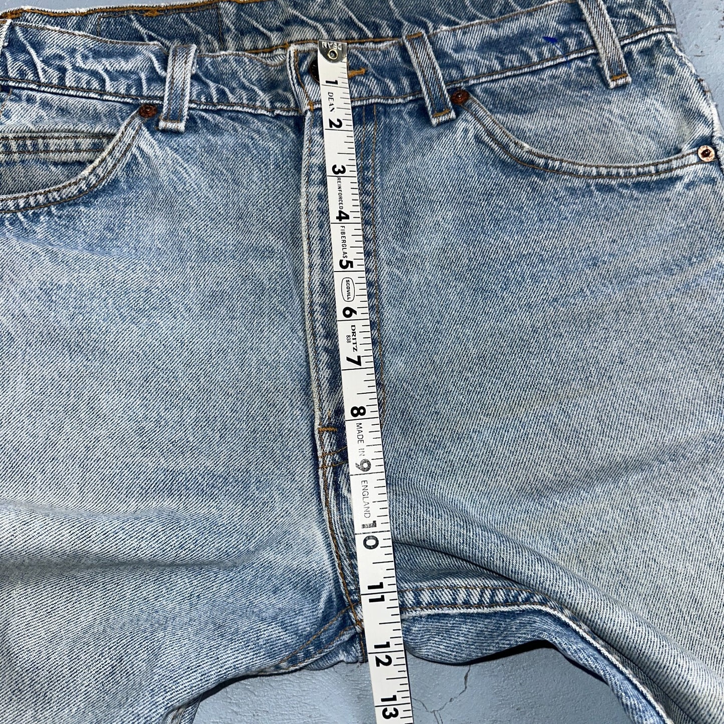 Levis 517 Vintage 80s USA Orange Tab Bootcut Flare Blue Worn Jeans Act 32x29