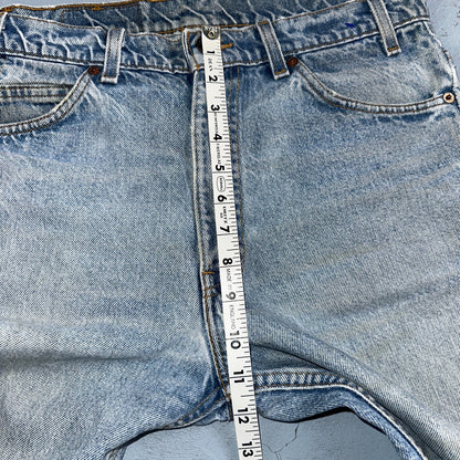 Levis 517 Vintage 80s USA Orange Tab Bootcut Flare Blue Worn Jeans Act 32x29