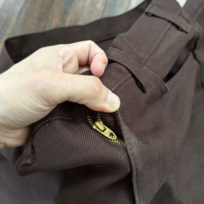 VTG Levis 517 Lot 2 Blue + Brown Polyester Pants Black Gold Tab 34x30 Act 32x28