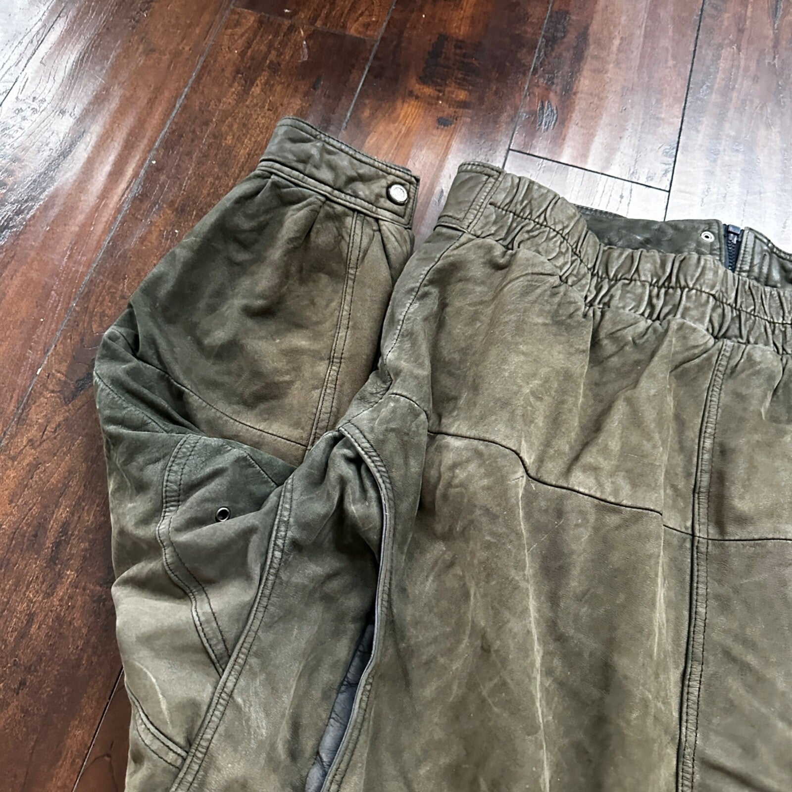 Andrew Marc NEW YORK Mens Suede Leather Coat Jacket Boxy Vintage Y2K 90s A2