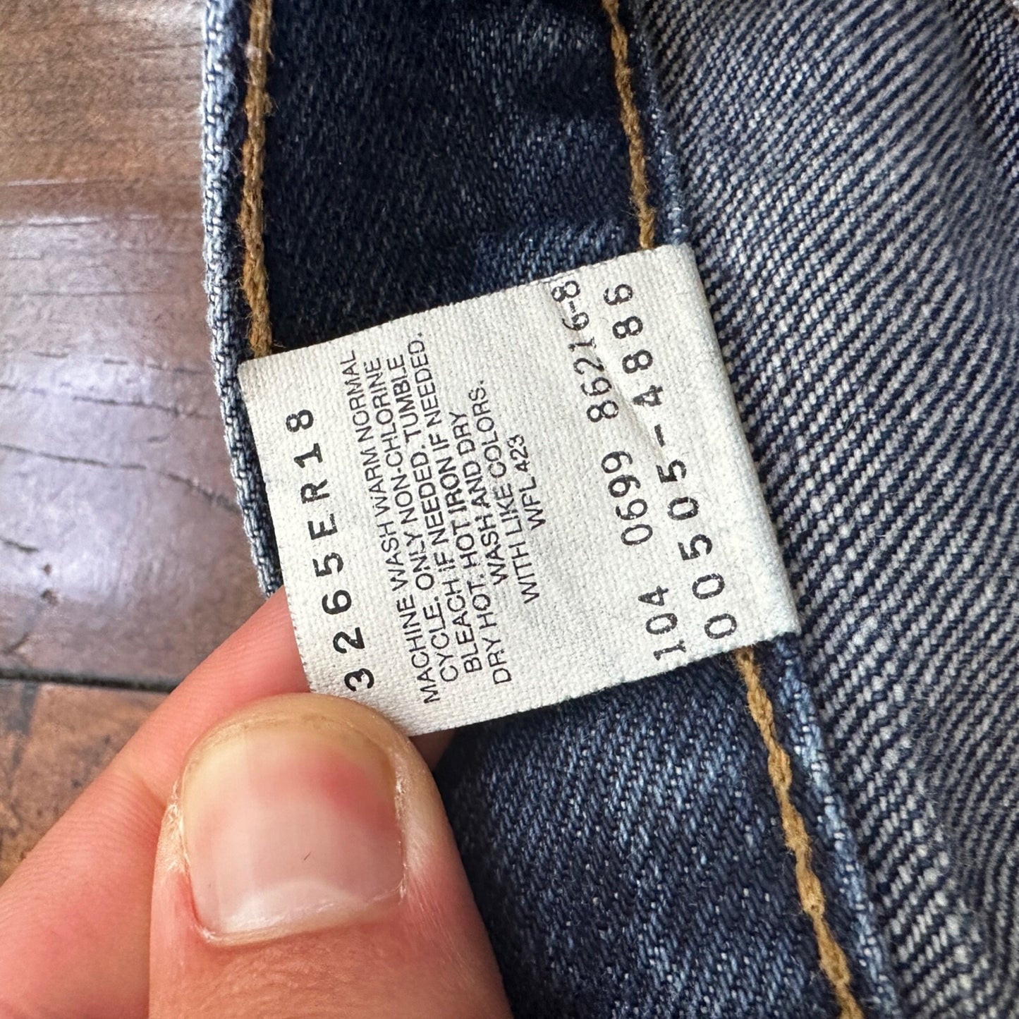 Levis 505 Vintage 90s Straight Leg XX Mexico Jeans 36x32 Med Wash 34x31