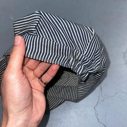 Conductor USA VTG Hat Cap Snapback Hat White Pinstripe XL Travel Cool Look Pin