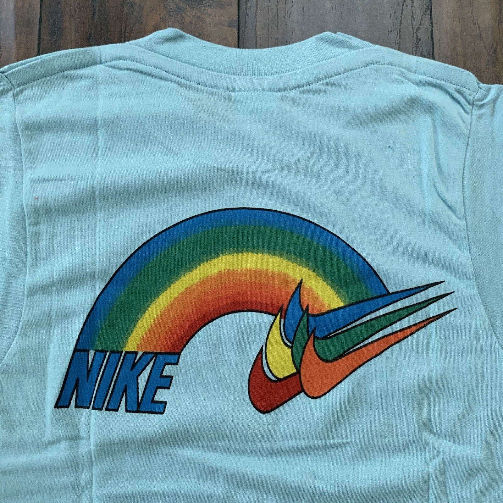 Nike Vintage T Shirt Mens S Rainbow Swoosh Pride Japan Geisha 80s LGBTQ Europe