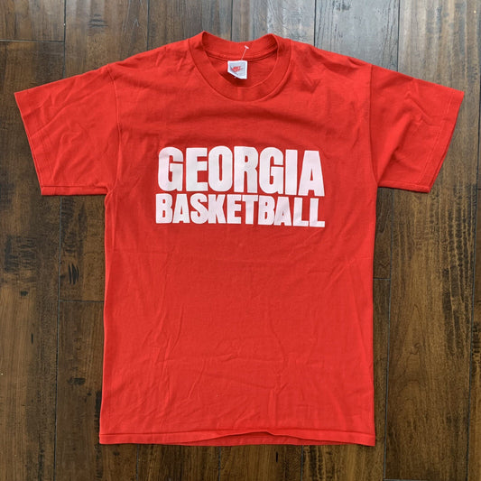 Nike Vintage T Shirt Mens 80s 90s Gray Tag Georgetown Georgia Basketball Jordan