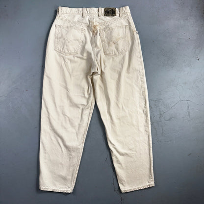 Levis SilverTab Vintage USA 90s Baggy Denim Jeans White Silver 34x30 Act 32x29