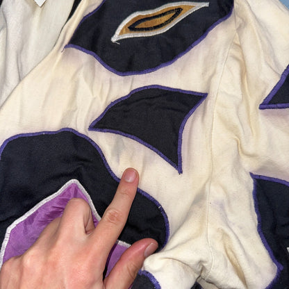 Victor Camarena Vintage 80s Cubist Patchwork Open Front Coat Hipster