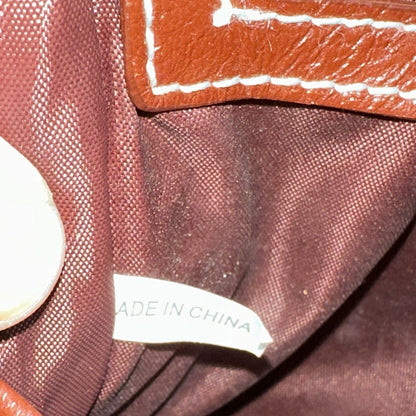 Rich Brown Leather Messenger Satchel Computer Laptop Cross Body Bag