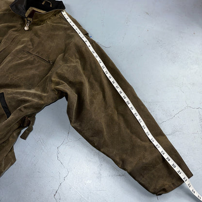 Outback Trading Waxed Canvas Fleece Lined Oilskin Jackhammer Jacket Mens XL