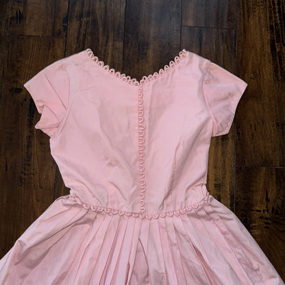 Vintage USA Rockabilly Womens Dress Pattern Pink 60s 70s Sanforized Princess