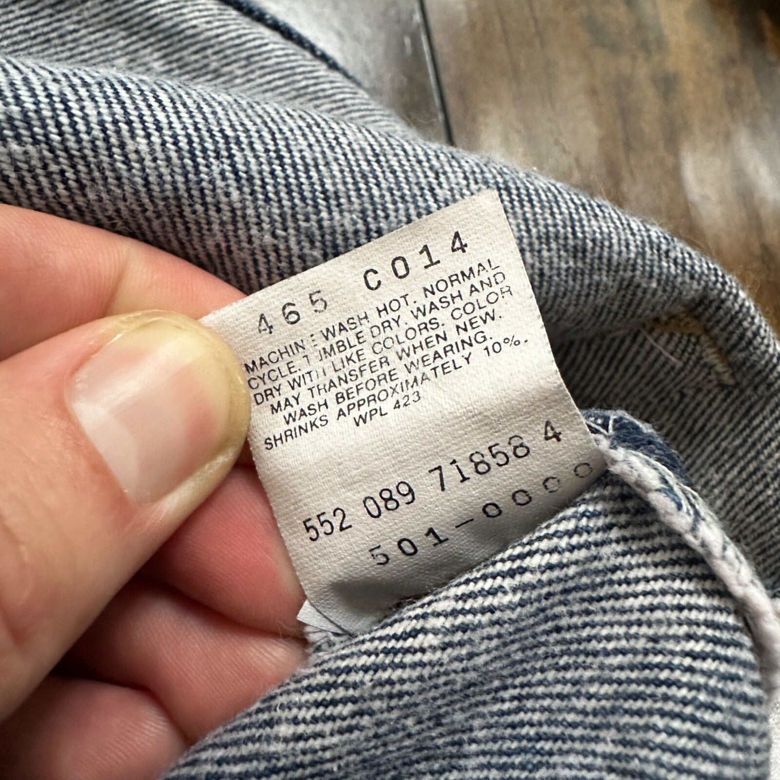 VTG 90s Levis 501 Button Fly 33x36 USA Tag Jeans Straight Wash Blue XX Act 30x31