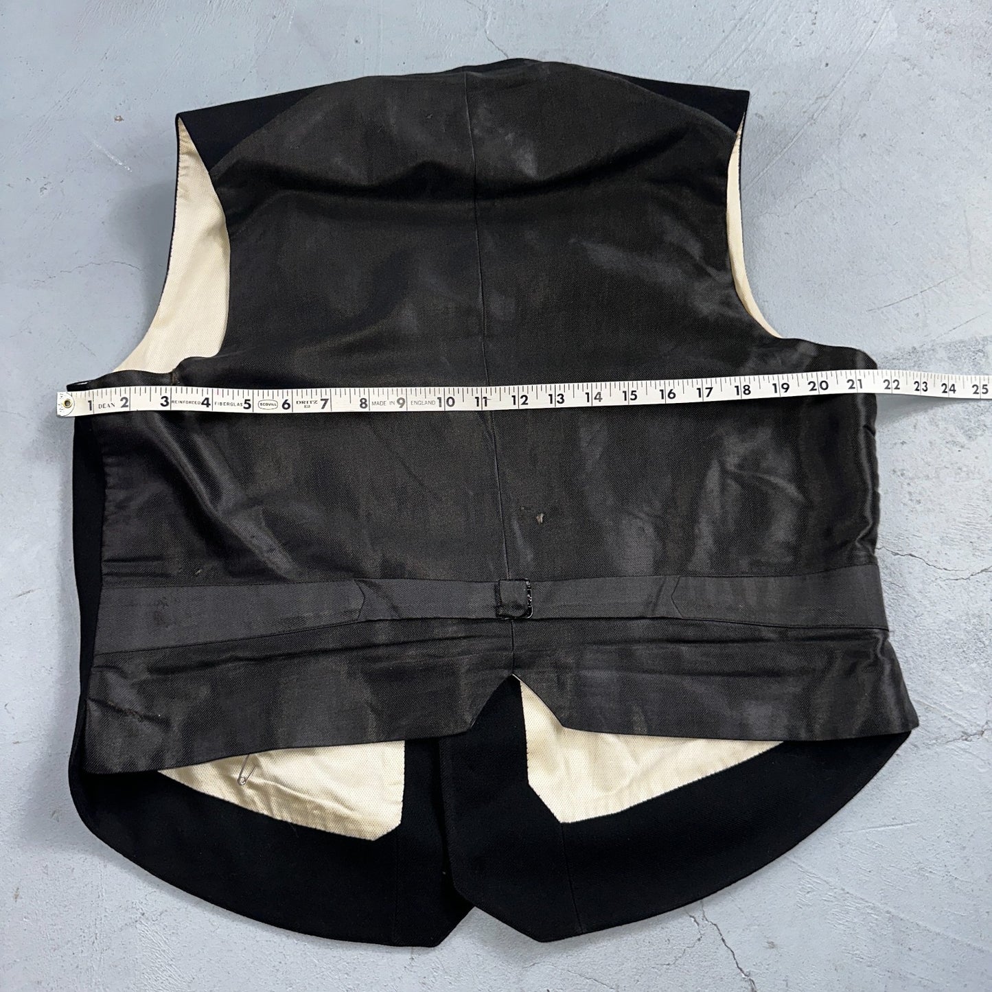 Antique 3 Pc Edwardian Morning Suit Black Wool Frock Coat Vest Pants 1890s 1900s