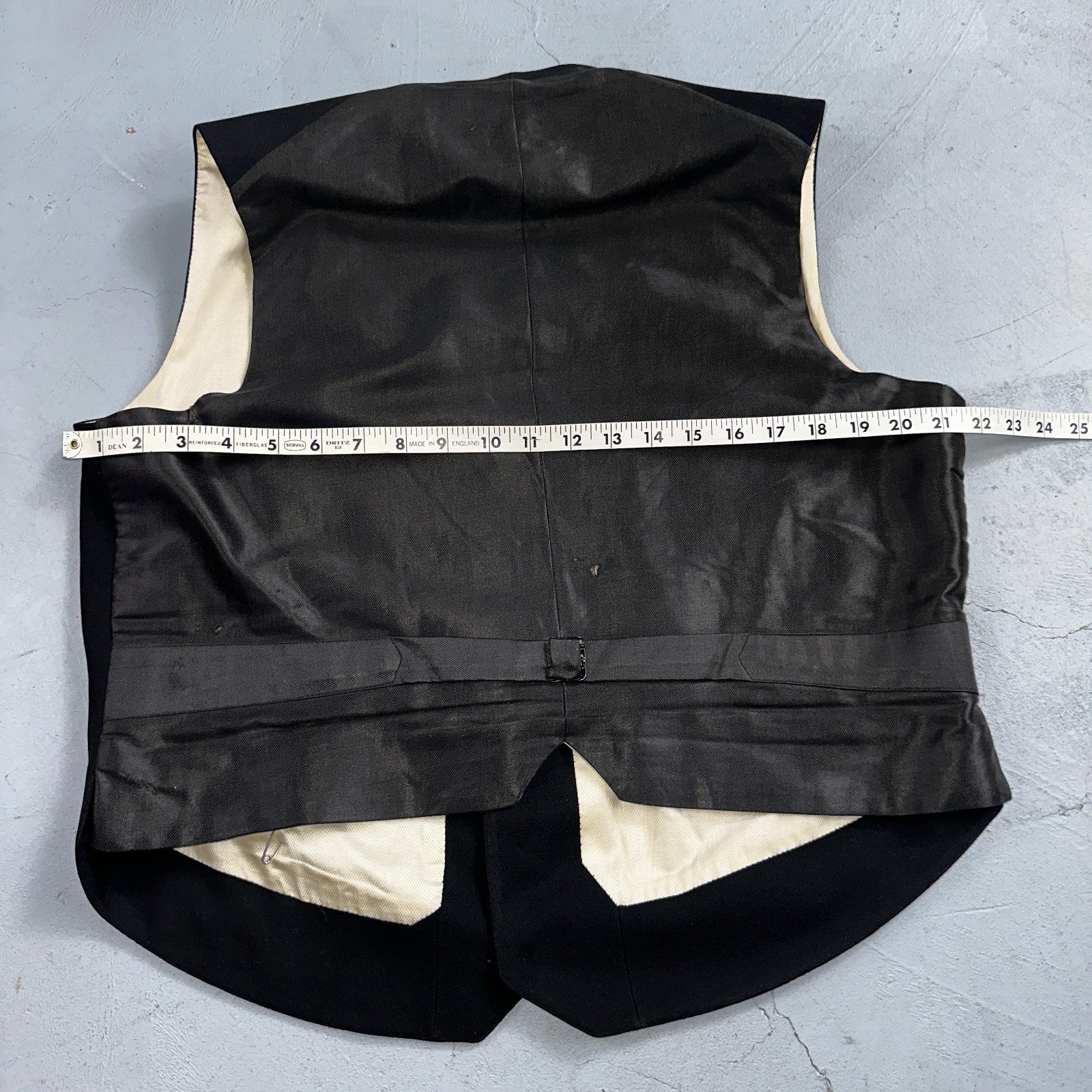 Antique 3 Pc Edwardian Morning Suit Black Wool Frock Coat Vest Pants 1890s 1900s