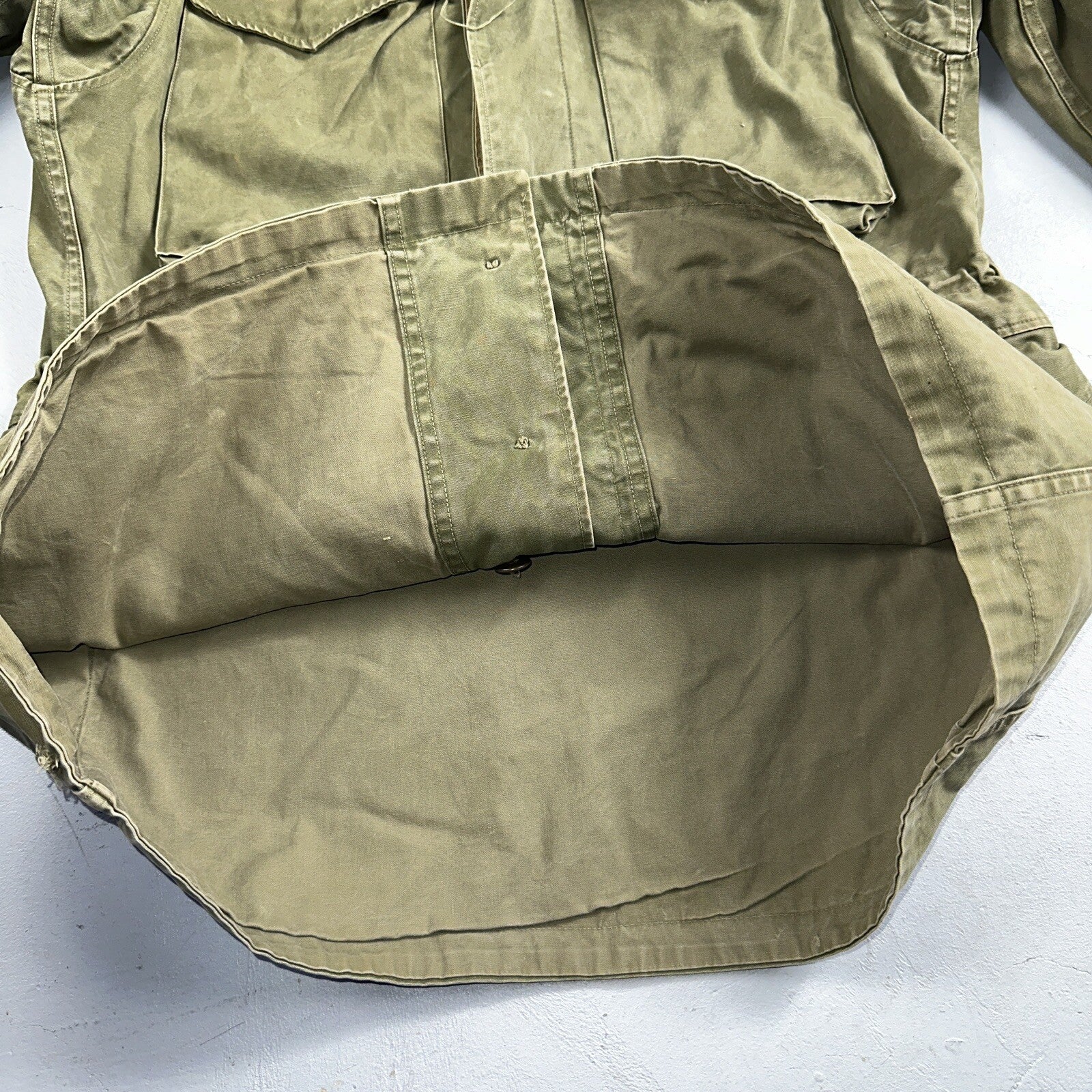 Field Jacket Post WWII Korean War M1950 Coat 1950s 50s OG107 M65