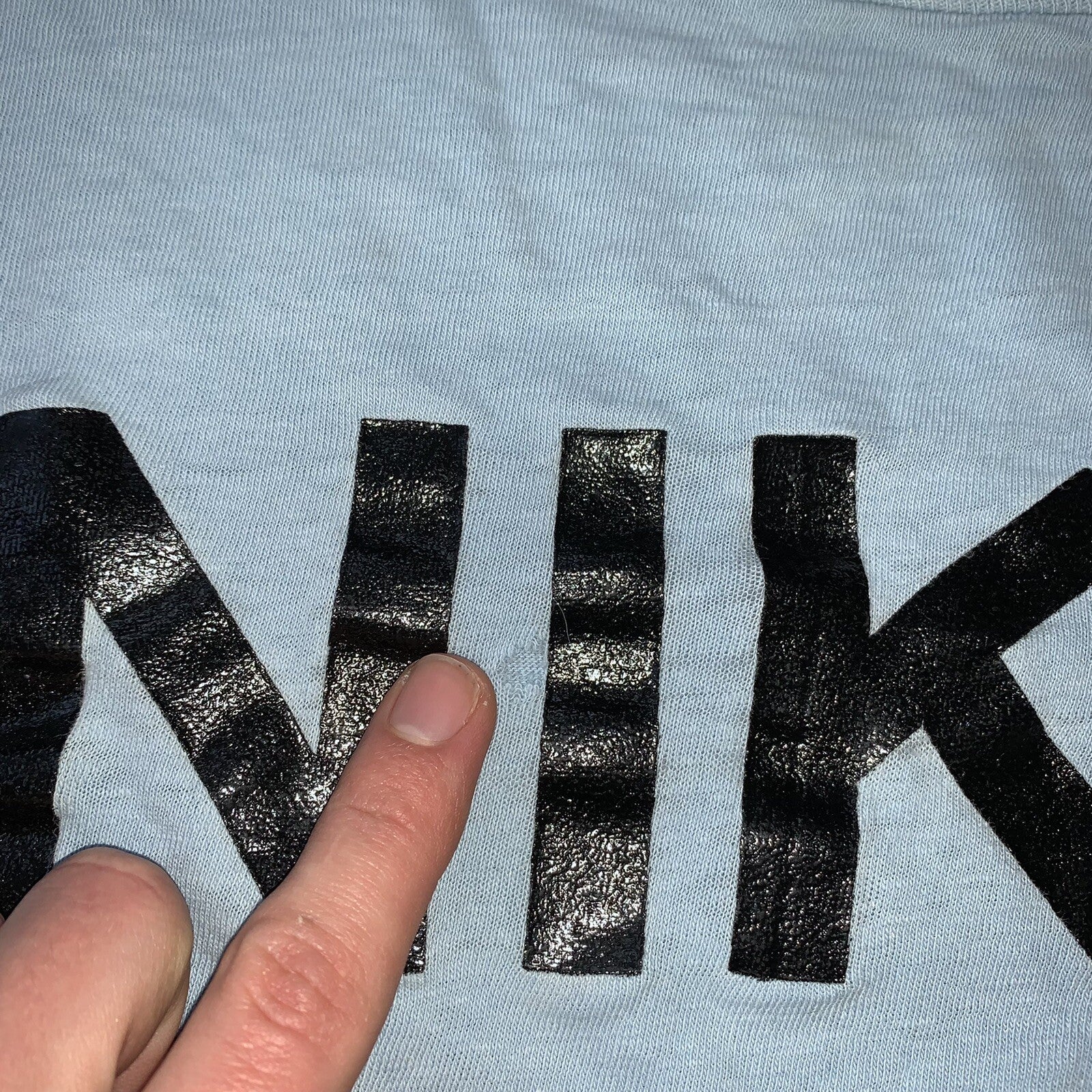 Champion 70s Vintage Nike T Shirt USA Rare Block Quad Spellout Geisha Classic