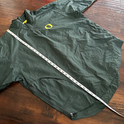 Vintage Nike Quarter Zip Windbreaker Jacket Nylon L Oregon Ducks Korea 90s Y2K