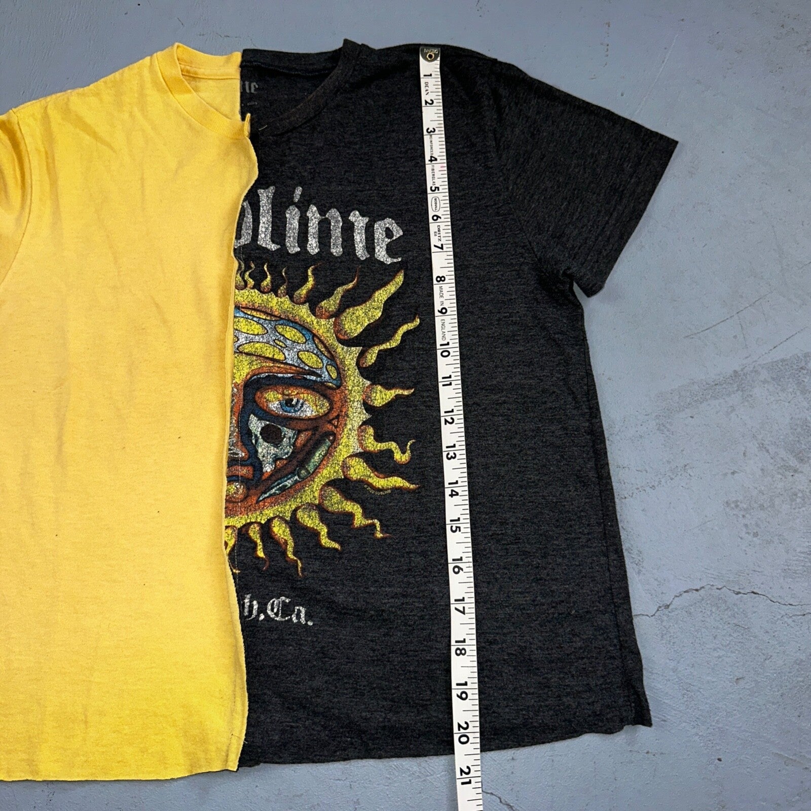 Sublime Split Cut Sewn VTG Style T Shirt Y2K Custom Unique Band Rock Nirvana