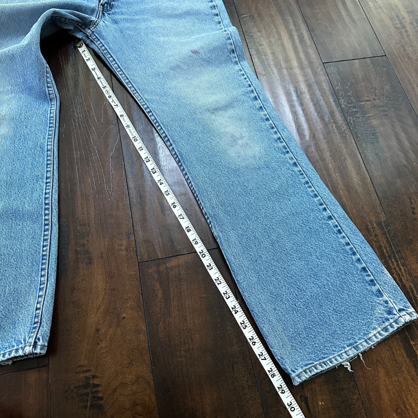 Levis 517 Vintage 80s USA Orange Tab Bootcut Flare Blue Jeans 34x31 Act 32x29