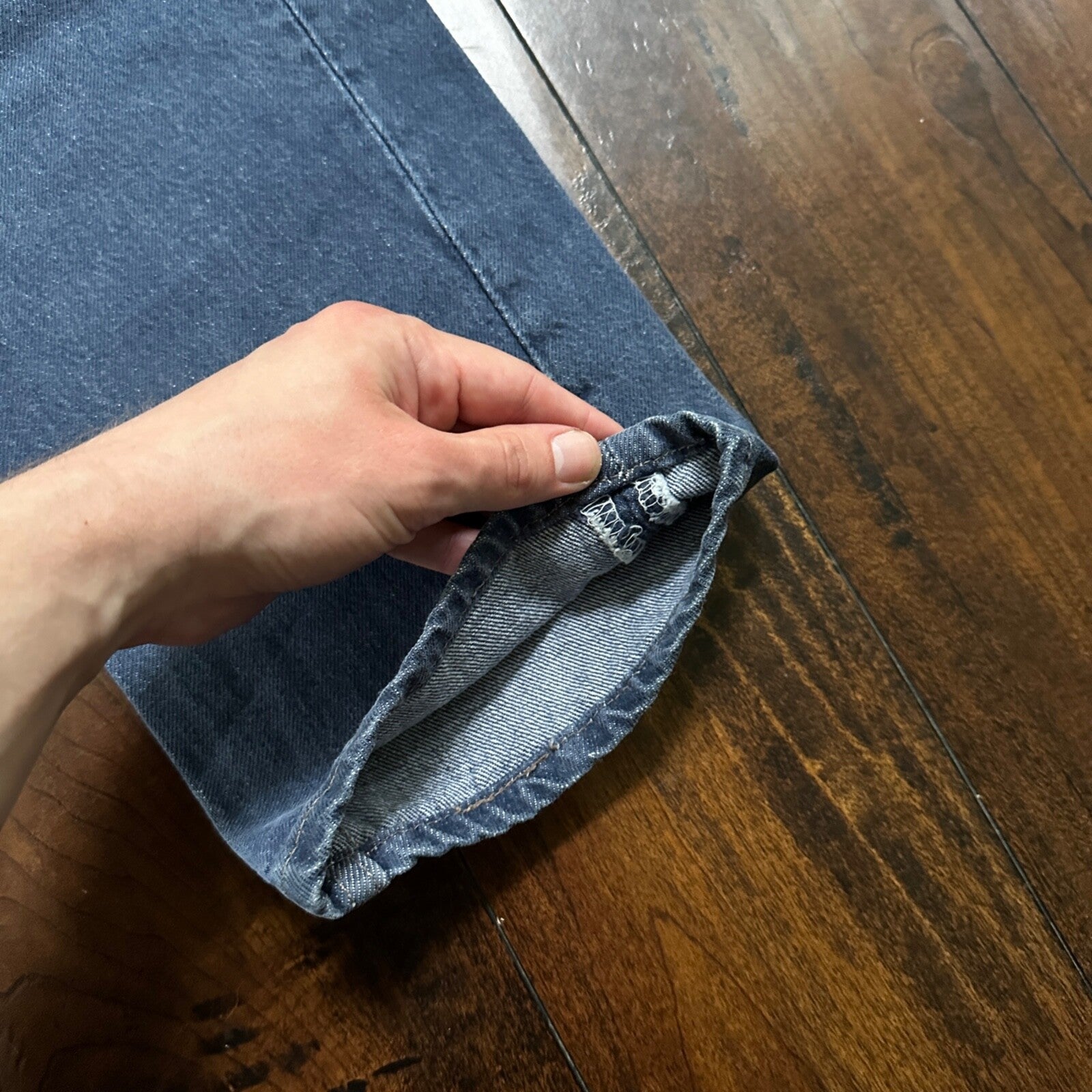 Levis VTG 90s 501 Button Fly 31x32 USA Tag Jeans Straight Wash Blue XX Act 28x31