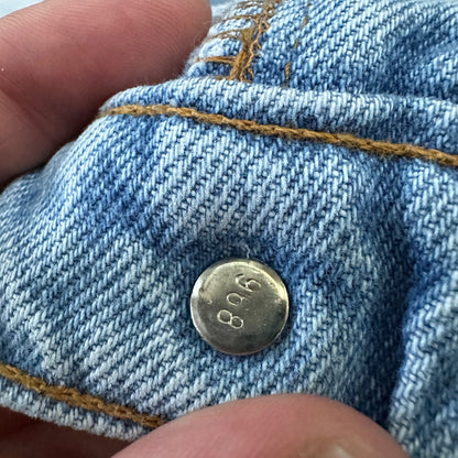 Vintage 80s Levis 505 Light Blue 70s Jeans USA Orange Tab 34x32 Act 31x30