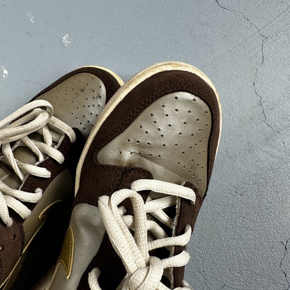 Nike Dunk Low 2007 GS Chino Metallic Gold Rare 309601-271 Brown Purple  5Y W 6.5