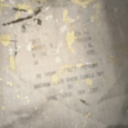 VTG 60s 70s Paint Stained Sears Perma Prest Short Sleeve Camp Shirt 16 Thrashed