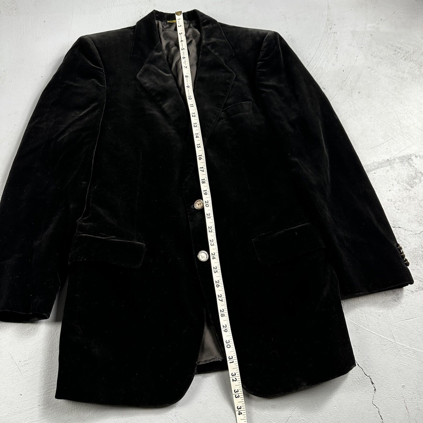 VTG Mens Suit 40 Jacket Coat 1970s Rockabilly 60s 70s USA Cotton Velour Horses