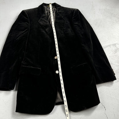 VTG Mens Suit 40 Jacket Coat 1970s Rockabilly 60s 70s USA Cotton Velour Horses