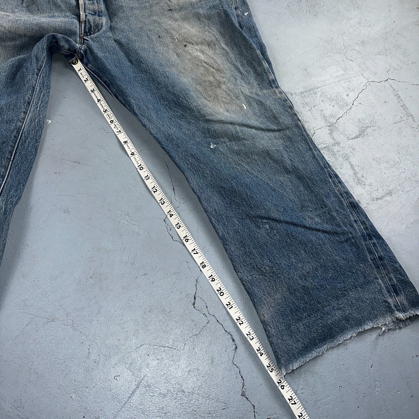 Levis 501 Vintage 80s Redline Selvedge USA XX Jeans Light Wash 48x30 Act 44x26